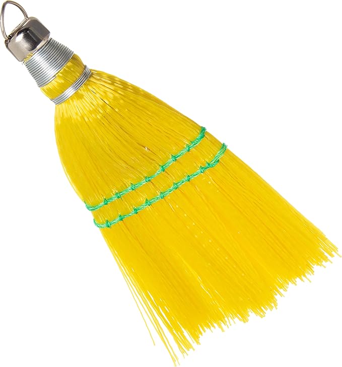 Carlisle FoodService Products Synthetic Corn Whisk Broom 3663400 | Heat Resistant to 225¡F | X-Shaped Bristles | For Carpet & Floor | Pack of 12