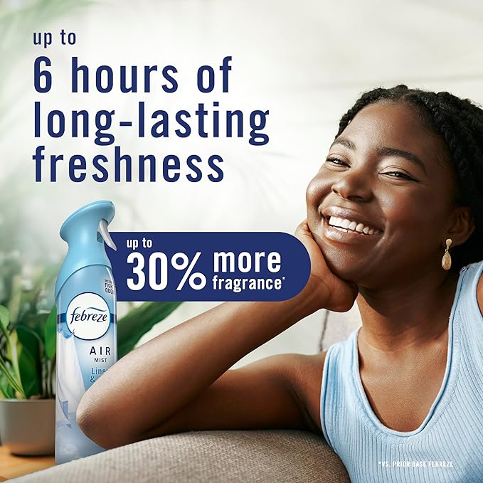 Febreze Air Mist, Air Freshener Spray, Odor Fighting Room Spray, Deodorizer for Home Bathroom Kitchen Office Apartment Dorm Room Classroom, Cherries & Berries Scent, 8.1oz (Pack of 3)