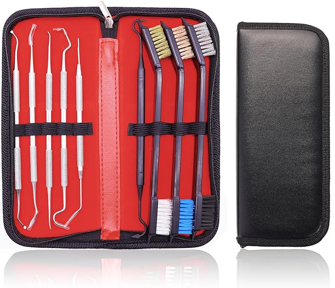 Gun Cleaning Brushes Picks Kit Set Brass Copper Steel Nylon Stainless Steel Ploymer Pick Set Bristle Brushes