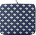 Patriotic July of 4th Blue Star Dish Drying Mat for Kitchen Counter 16x18 Memorial Independence Day Absorbent Reversible Microfiber Drying Mats Kitchen Countertop Protector Dishes Drainer Pad