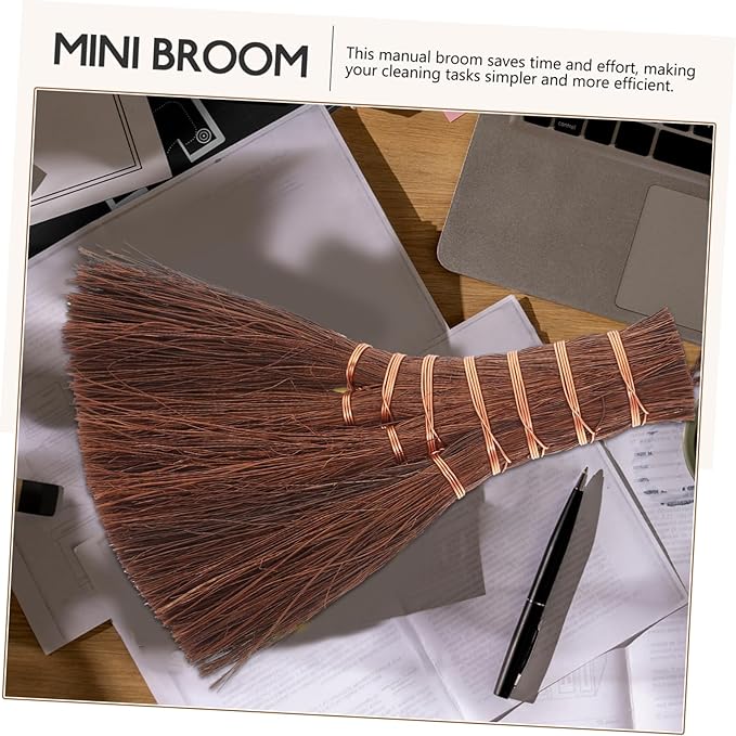 Cabilock Mini Hand Broom for Desk and Carpet Sweeper Short Broom Electric Cleaning Brush for Floor and Shower