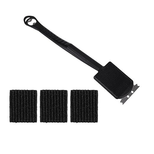 Kingsford Grillmate Grill Cleaner Scraper & Scrub Pad with 3 Pack Refill - Barbecue Grill Cleaning Brush No Bristles - Grate Scraper - Grilling Tools Tools for BBQ