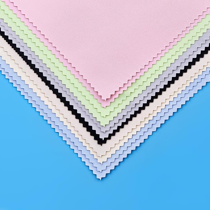 12Pack Assorted Colors Microfiber Cleaning Cloths,6x7in for Cleans Lenses, Glasses, Screens, Cameras, iPad, iPhone, Eyeglasses, Cell Phone, LCD TV Screens