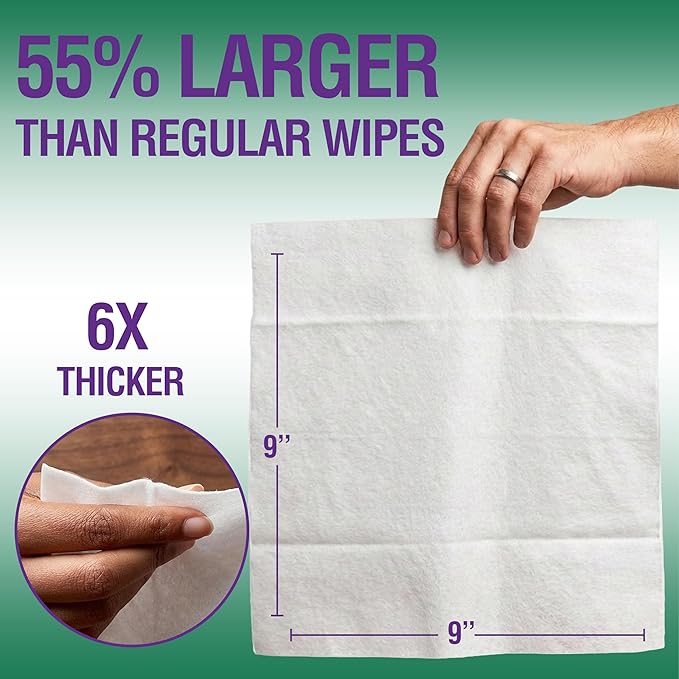 Super Thick Bathing Wipes for Adults Bathing No Rinse – Full Body Shower Wipe, Ideal for Men, Women & Elderly – Extra Large & Soft Travel Wipes Perfect Alternative to Shower – 8 Packs (80ct)