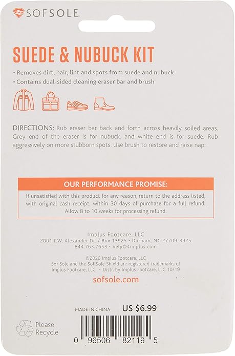 Sof Sole Suede and Nubuck Cleaning Brush Kit for Shoes