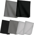 Bilymate Multi-Purpose New Large Size Microfiber Eyeglass & Lens & Laptop Screen & Glasses & Camera & TV Cleaning Cloths and Laptop Keyboard Cover and no Fog Clean Cloth Black Grey