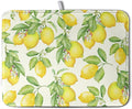 Summer Lemon Drying Mat Watercolor Fruit Yellow Lemon With Green Leaf Floral Dish Drying Mats for Kitchen Counter 18×24 Inch Microfiber Absorbent Dish Pad