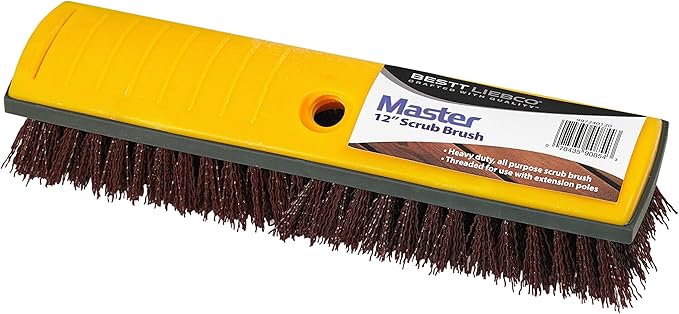 Bestt Liebco 997240120 Master 12" Deck Scrub Brush/Roller/Applicator, White