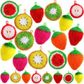 16 Pieces Fruit Dish Scrubber, Non Scratch Dish Washing Sponge, Double Layer Reusable Kitchen Scrubber Cleaning Sponge for Dishwashing, Cleaning Dishes, Cookware Tubs Sinks