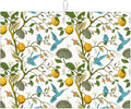 Summer Dish Drying Mat 18x24 Inch for Kitchen Counter, Blue Bird Flower Drying Mats Super Absorbent Fresh Yellow Lemon Dishes Pad for Kitchen Dining Room Seasonal Holiday Outdoor Indoor Decor
