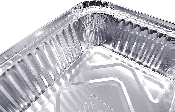 (480 Pack) Premium 1.5-LB Takeout Pans with Lids l Medium 7" x 5" x 2" l Heavy Duty Disposable Aluminum Foil for Catering Party Meal Prep Freezer Drip Pans BBQ Potluck Holidays
