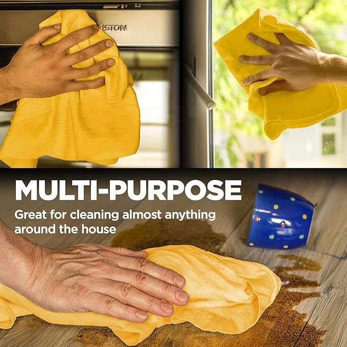 Premium Shammy Cloth for Car Drying - 26”x17” - Super Absorbent Chamois Towel for Car - Scratch-Free, Reusable & Soft