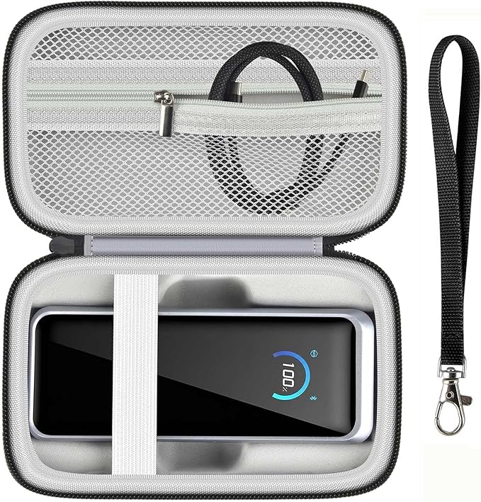 Power Bank Case Compatible with Anker Prime 26,250 Power Banks, Customized Storage Organizer for 26K,300W Power Bank and 100W Charging Base, Cable for Business Travel & Outdoor Use (Box Only)