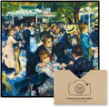 Large Microfiber Cleaning Cloths [5 Pack] – Classic Art “Dance at Le Moulin de la Galette” Design, Premium Lens Cleaning Cloth for Cameras, Glasses, Screens & Electronics