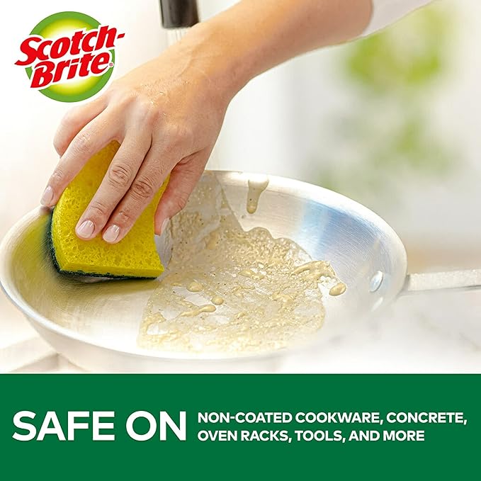 3M Heavy-Duty Kitchen Scrub Sponge, No Size