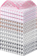 Kitinjoy Cotton 12 Pack Terry Kitchen Dish Cloths, 12 x 12 Inches Super Soft and Absorbent Dish Rags, Quick Drying Dish Towels for Washing Dishes, Mix Color