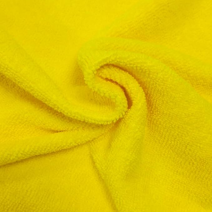 POLYTE Microfiber Cleaning Cloth, 12 x 16 in, Blue, Green, Yellow, 36 Pack