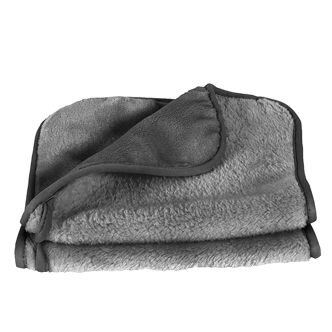 Eurow Reusable Makeup Remover Cloths, Soft Microfiber Face Towels for All Skin Types, Chemical-Free, Protective, Machine Washable, Gentle & Effective Facial Cleansing, 8"x16", Gray, 2-Pack
