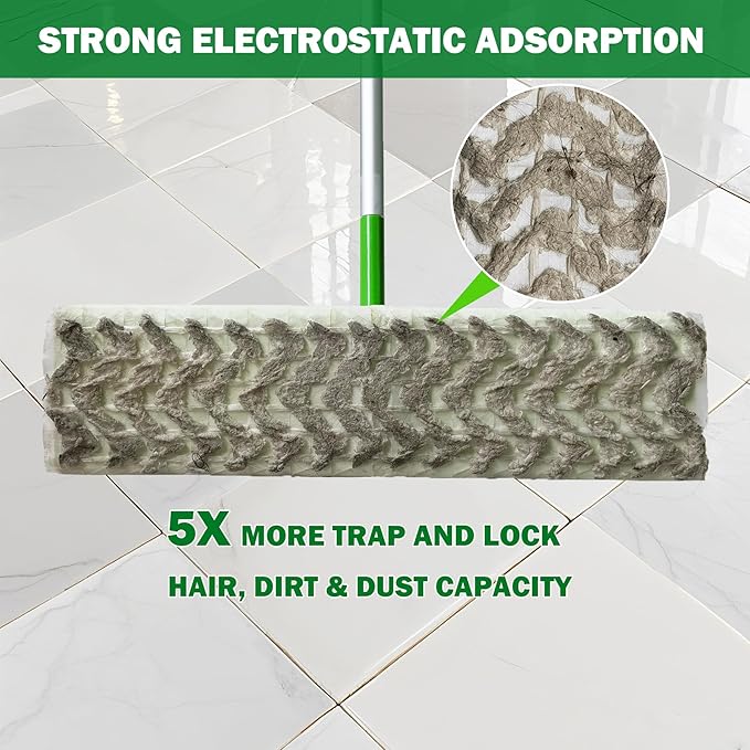 XL Heavy Duty Dry Sweeping Cloth for Swiffer Sweeper XL Mop, XL Disposable Dry Cloth Refills, Pet Hair Dust XL Dry Pad Refills, Extra Large Dry Floor Cloths for Floor Mopping and Cleaning, 30 Count