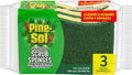 Pine-Sol Heavy Duty Scrub Sponges for Cleaning | Dual-Sided Dishwashing and Scouring Pad | Kitchen Supplies for Washing Dishes, Pots, Pans, 3 Pack
