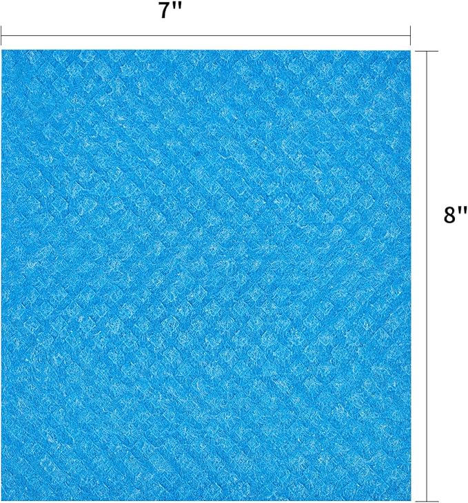 YEEHAW Swedish Dishcloths for Kitchen 10 Pack, Cellulose Sponge Cloths, No Odor Reusable Cleaning Cloths, Super Absorbent Dish Cloth Hand Towel for Kitchen, Bathroom, Glass Surface, Furniture