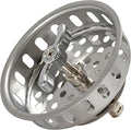 EZ-FLO Replacement Basket, Threaded-Post Spin and Seal, Stainless Steel, Fits 3-1/2 in Drains, 30047