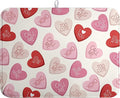 Valentine Love Heart Dish Drying Mat for Kitchen Counter 18x24 Inch Valentines Day Dish Mats Absorbent Microfiber Dish Draining Mat Reversible Dish Drying Rack Mat with Hanging Loop