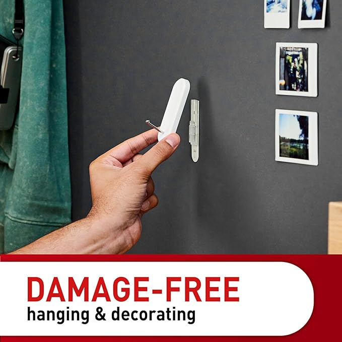 Command Large Wire Hooks, Holds up to 5 lb, 4 Hooks and 8 Strips, Damage-Free Hanging Wall Hook with Adhesive Strips, No Tools Great for Hanging, Organization and Storage
