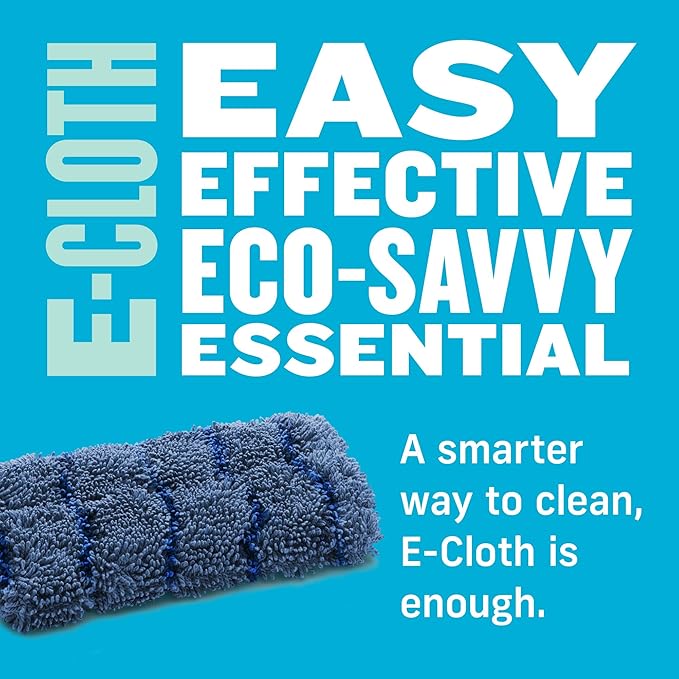 E-Cloth Kitchen Dynamo, Premium Microfiber Non-Scratch Kitchen Dish Scrubber Sponge, Ideal for Dish, Sink and Countertop Cleaning, 100 Wash Guarantee, Blue, 1 Pack