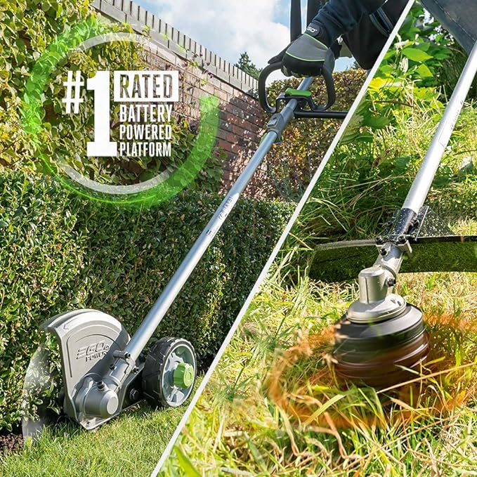 EGO POWER+ 15" String Trimmer and 8" Edger Attachments with Multi-Head System Power Head, Includes 56V 5.0Ah Battery & Charger - MHC1502