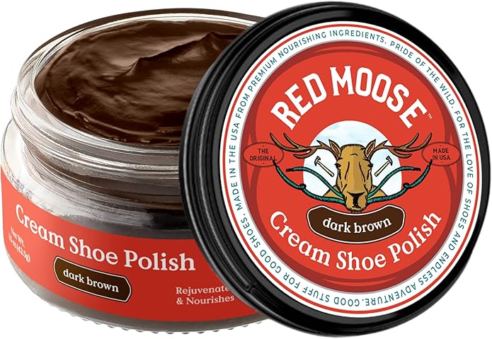 RED MOOSE Boots and Shoe Cream - Shoe Polish Kit for Leather - Shoes Shine - Made in the USA
