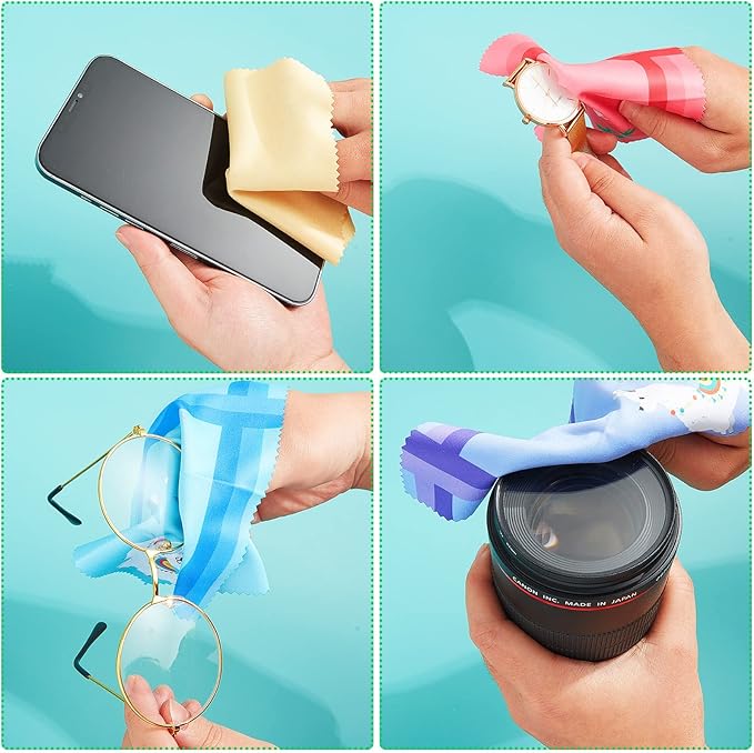Weewooday 18 Pieces Glasses Cleaning Cloth Cute Flower Spring Floral Design Microfiber Cleaning Cloth Llama Eye Glasses Lens Cleaner Cloth Glasses Reusable Cloth Wipes for Phone (Llama)