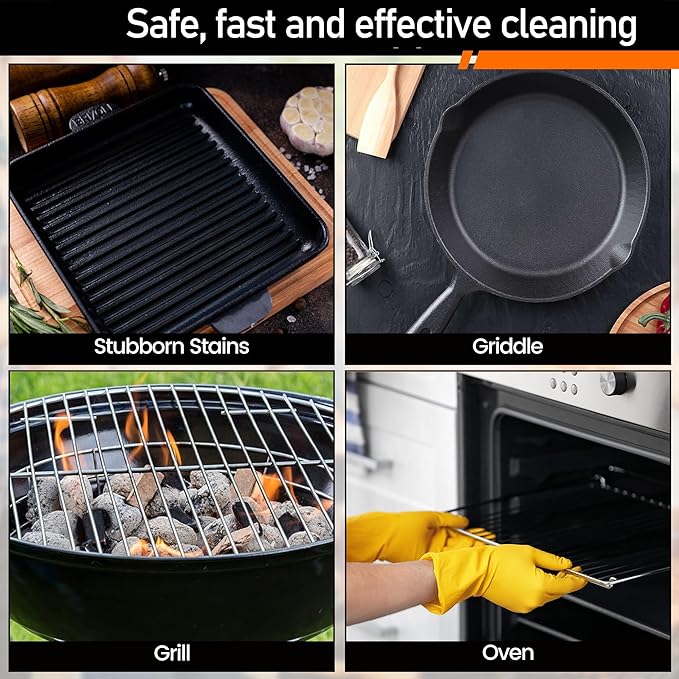 Heavy Duty Grill Cleaner, Grill Cleaning Bricks, Pumice Griddle Cleaning Stone Removing Stains for BBQ, Swimming Pool, Sink(8 Pack)
