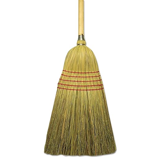 O'Dell BR10004 Corn/Synthetic Fiber Janitor Broom, 56" Overall Length (Case of 6)