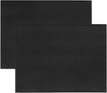 Topsky Microfiber Dish Drying Mat 2 Pack, 20 X 15 Inch Kitchen Counter Mats Reversible Baby Bottles Dish Dry Pad,Super Absorbent (Black)