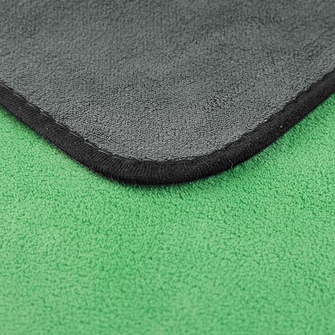 uxcell Car Cleaning Cloths, 8 Pack Soft Premium Microfiber Towels with Hang Loop for Household Cleaning, Reusable Car Cleaning Wipes Lint Free Streak Free Cloths 12" x 16" Green