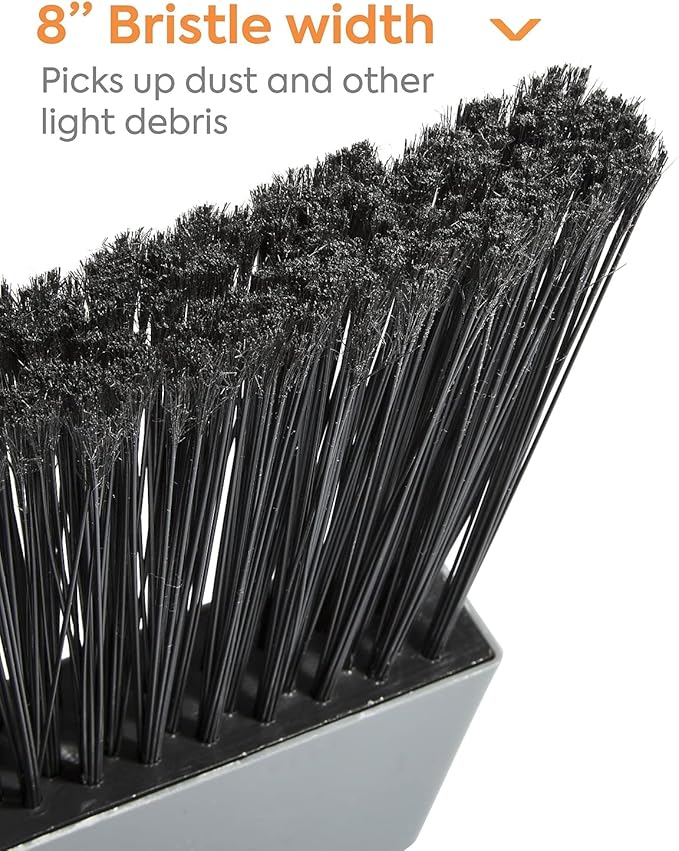 Professional 8" Angled Broom, Gray