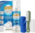 Shoe Cleaner Kit, 6.76oz White Sneaker Cleaner with Brush & Towel, Shoe Cleaning Foam for Leather, Canvas, Knit