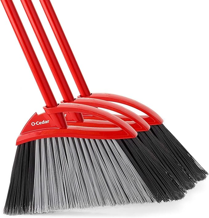 O-Cedar Power Corner Large Angle Broom (Pack of 3)