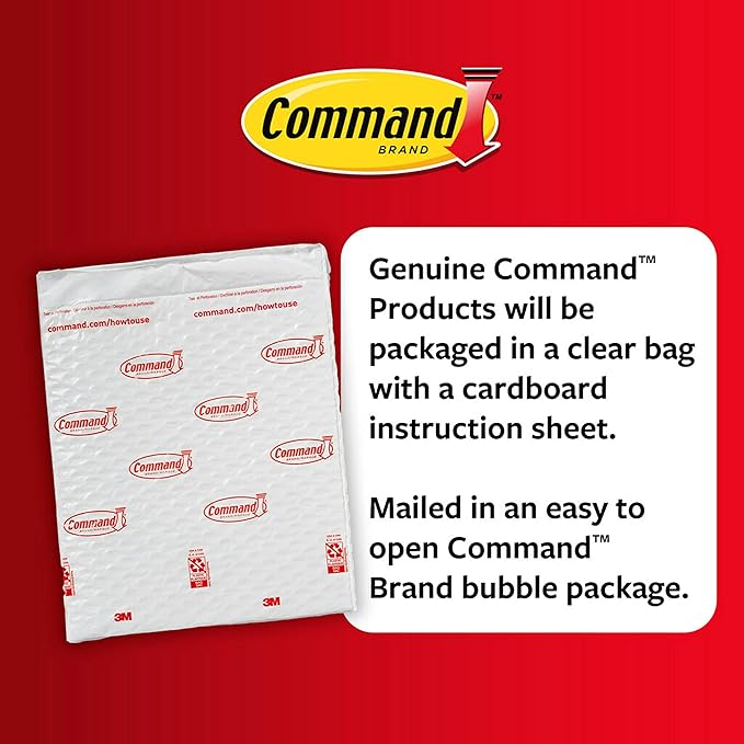 Command Medium Utility Hooks, 9 Wall Hook and 12 Strips, Damage-Free Hanging with Adhesive, No Tools Great for Hanging, Organization and Storage, Holds up to 3 lb