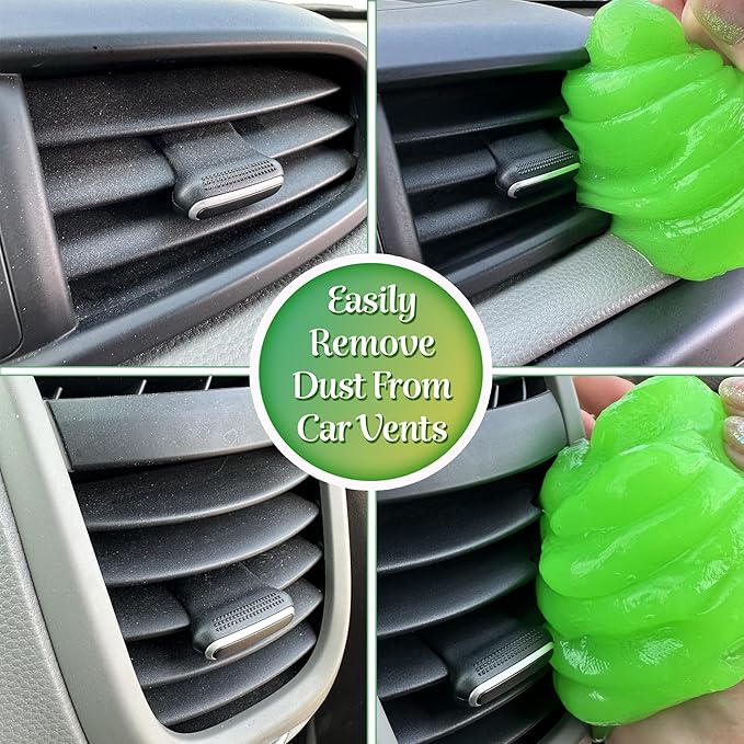 Universal Dust Cleaning Gel, ME+Auto Care, Multi Purpose, All-in-One, Cars, Computers, and Keyboards (Green)