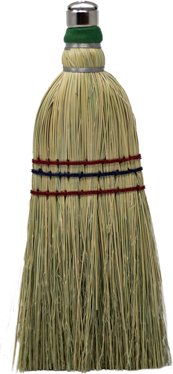 LaPrima Shops Authentic Amish Hand Made All Broomcorn Broom (12-Inch/Whisk)