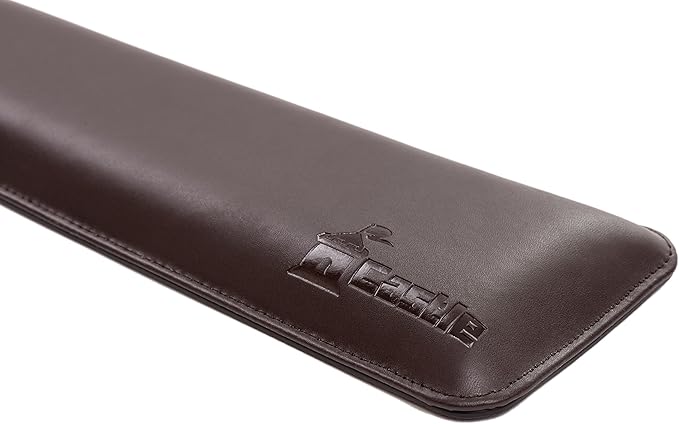 Bailey Full Size by Castle - Leather Ergonomic Computer Wrist Rest Pad for Keyboards with Around 104 Keys - Firm Keyboard Wrist Support for Typists, Gaming, and Heavy Office Use (Woodland, Full Size)