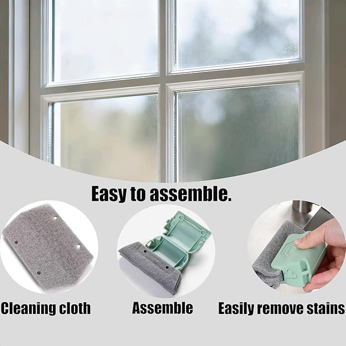 Magic Window Track Cleaner, 2026 New Sliding Door Track Cleaner Window Groove Cleaning Brush Tools Set, Hand-held Crevice Cleaning Brush for Car Vents Window lides Gaps Tile (Mixed 6Pcs)