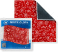 Quick Cloth Microfiber Glasses Cleaning Cloths – 8x8, Paisley Red, 1 Pack with Case | Double-Sided Lens Cleaner for Eyeglasses, Camera, Screens & Glass | Reusable Microfiber Glass Polishing Cloths