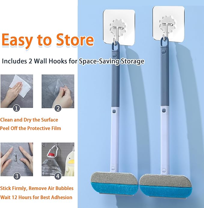 6-in-1 Window Track & Screen Cleaning Kit – Detachable Brushes, Squeegee, Microfiber Cloth & Spray Bottle for Home Window Cleaning