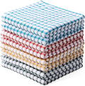 Oeleky 100% Cotton Kitchen Dish Cloths for Washing Dishes, 12x12 Inches Dish Rags, Absorbent Kitchen Cloths Pack of 8, Quick Drying Cleaning Cloths
