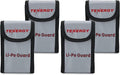 Tenergy 4 Pack, Fire Retardant Lipo Bags, Battery Bags for Charging and Storage, 5.5x3.5x2 inches Each