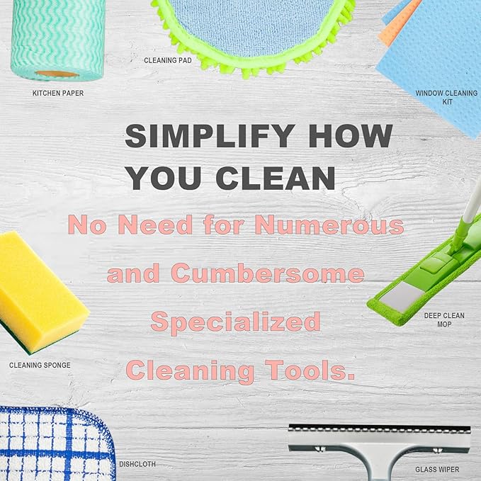 Enviro Cleaning Cloth Set, Quality Replacement for Norwex Enviro Cloth, Basic Package Cleaning Cloth. for Cleaning Home, Car, Bar, Hotel Office. Only Water is Needed to Complete The Cleaning