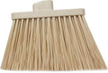 SPARTA Plastic Broom Head, Angled, Un-Flagged for Large Debris Indoor, Outdoor, Home, Restaurant, Lobby, Office, 12 Inches, Tan